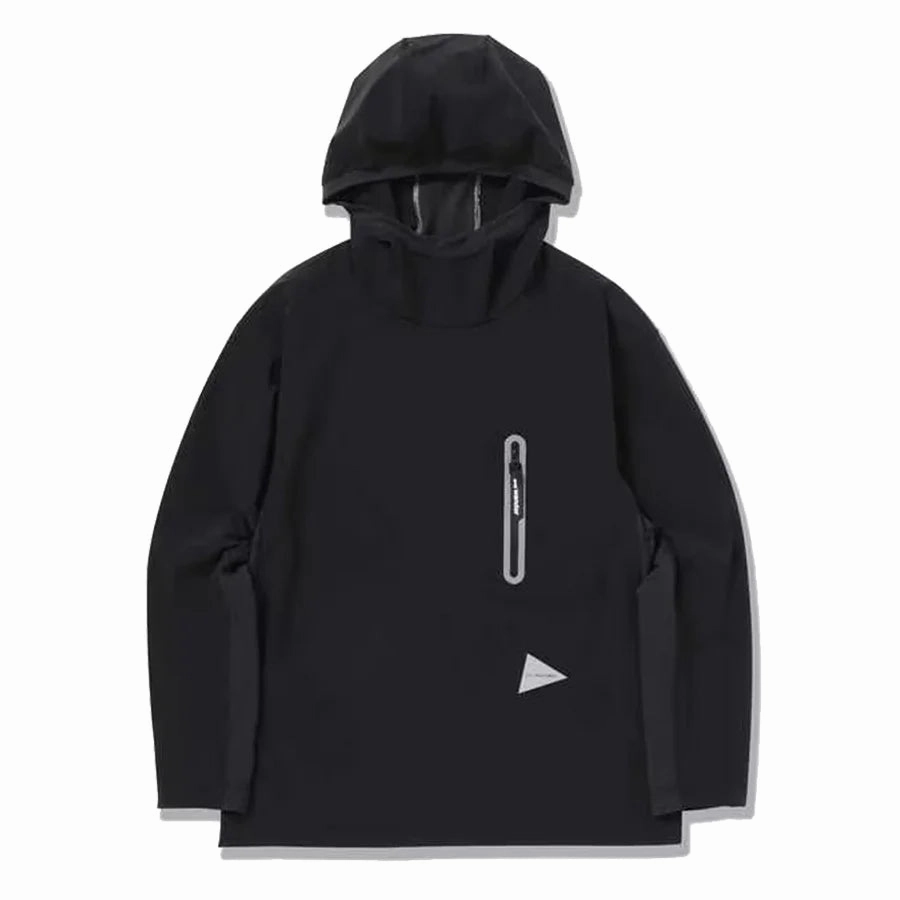 And Wander Cool Touch Pocket Hoodie Black Mega Savings Now