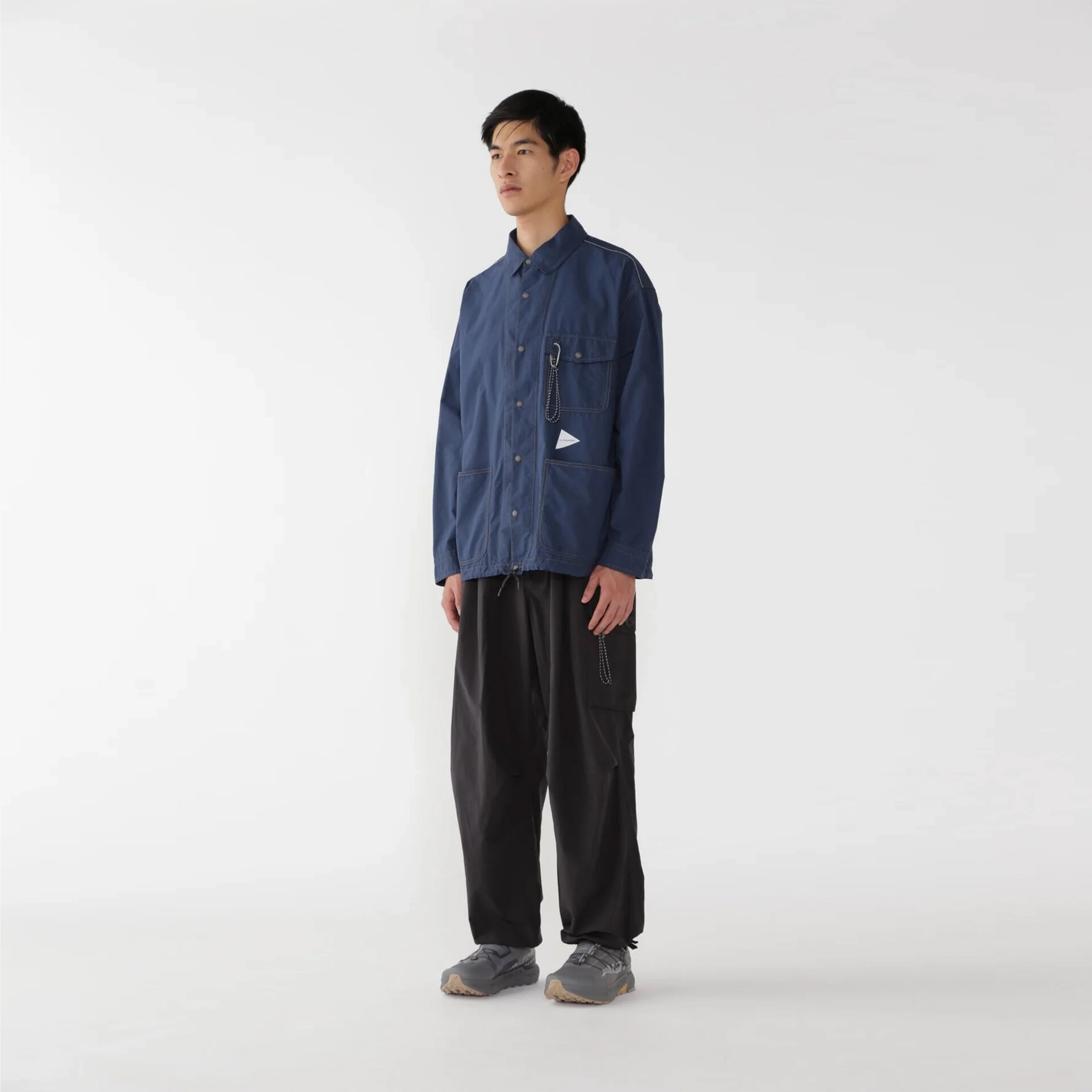 Shop the Best Deals And Wander Cordura Cotton Rip Shirt Jacket Blue