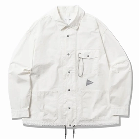 And Wander Cordura Cotton Rip Shirt Jacket White Hot Pick Online Daily Hot Deal