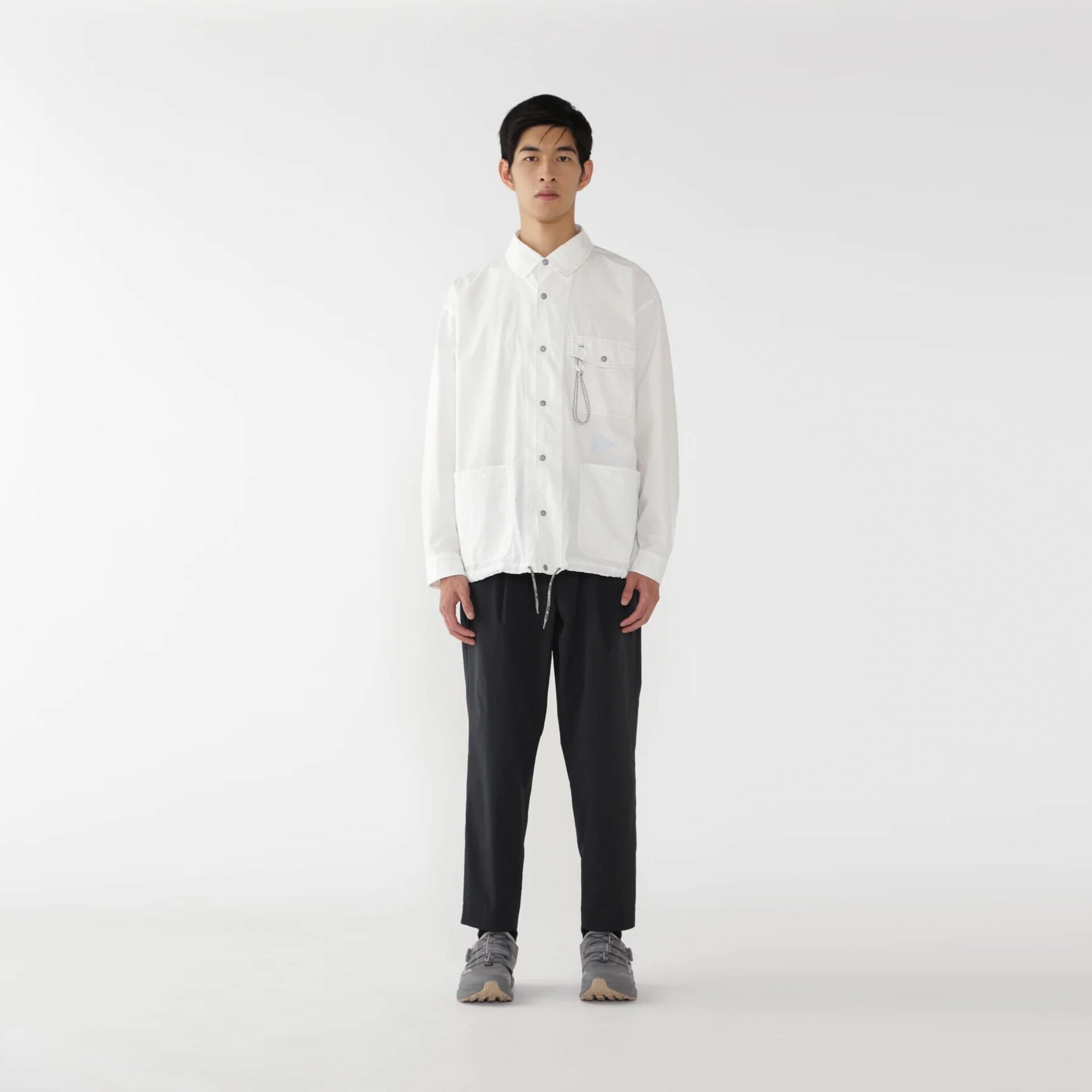 And Wander Cordura Cotton Rip Shirt Jacket White Instant Discount