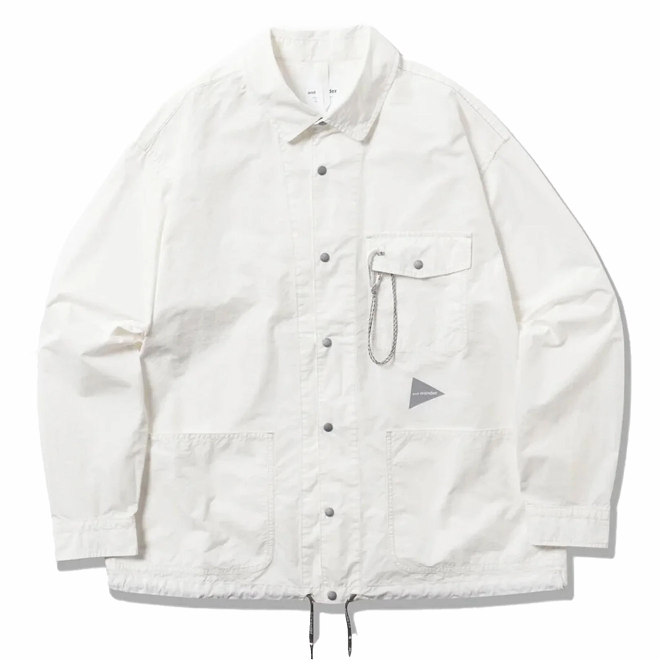 And Wander Cordura Cotton Rip Shirt Jacket White Hot Pick Online Daily Hot Deal