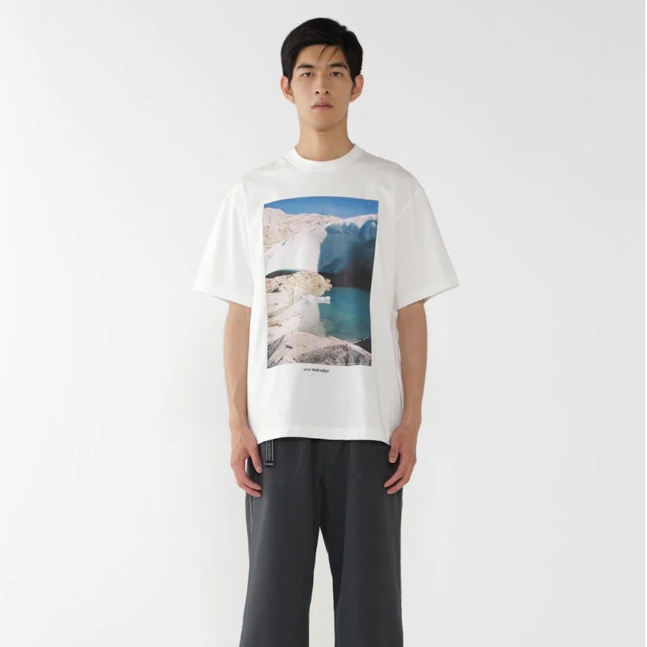 Hot Offer Ending Soon And Wander Gracier Printed T-Shirt White