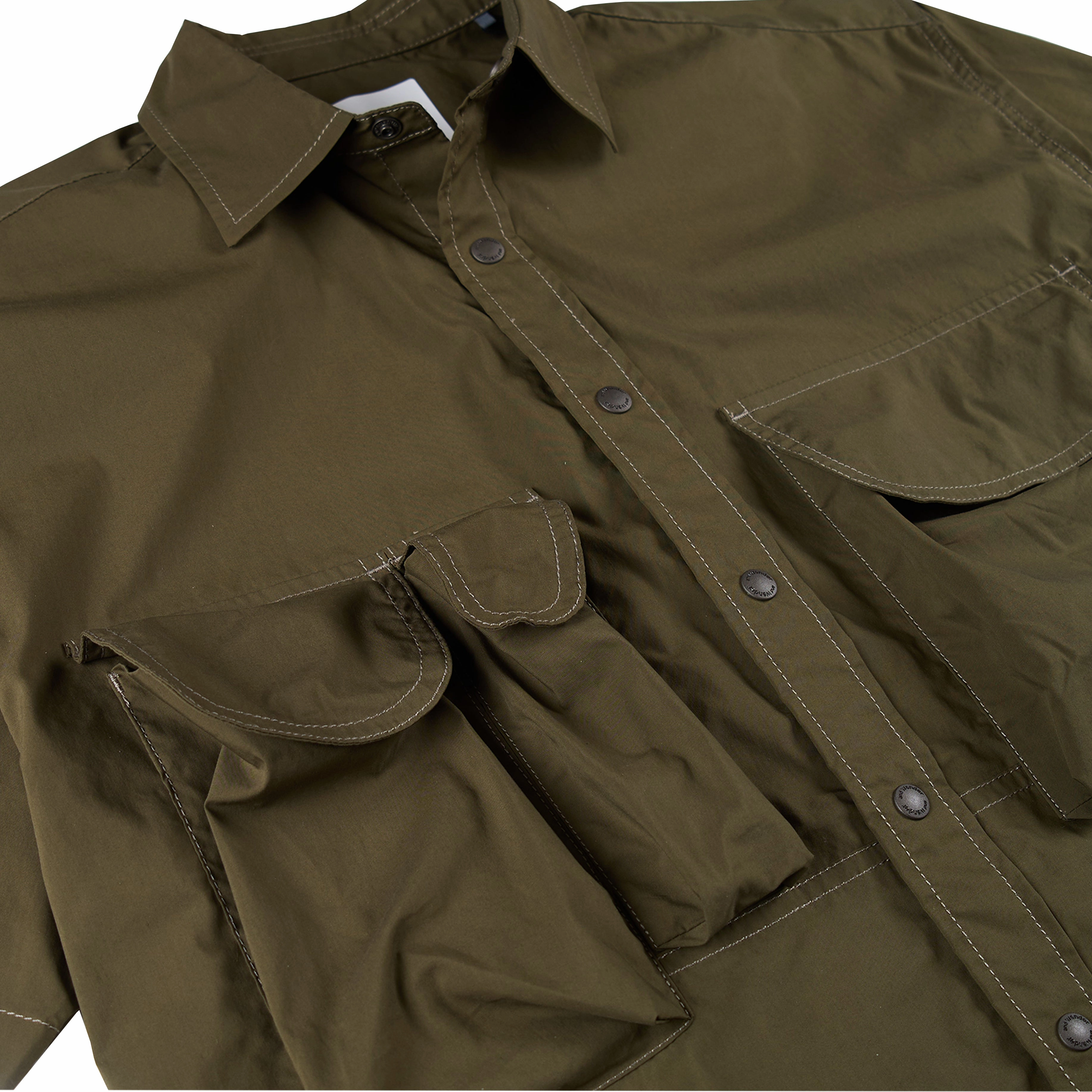 Hot Picks Today Exclusive Online Offer And Wander Multi Pocket S/S Shirt Khaki