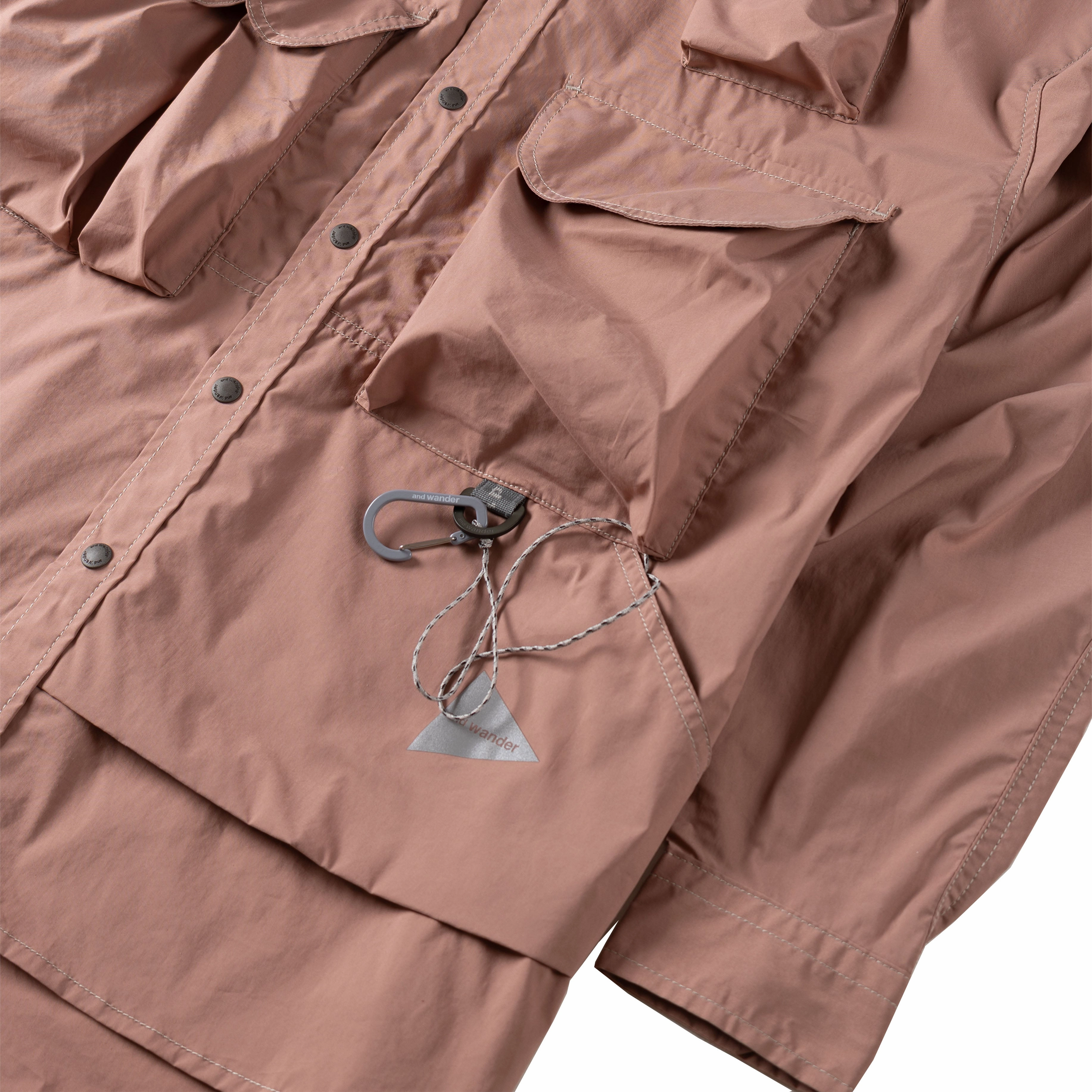 Hot Offer Ending Soon And Wander Multi Pocket Shirt Pink