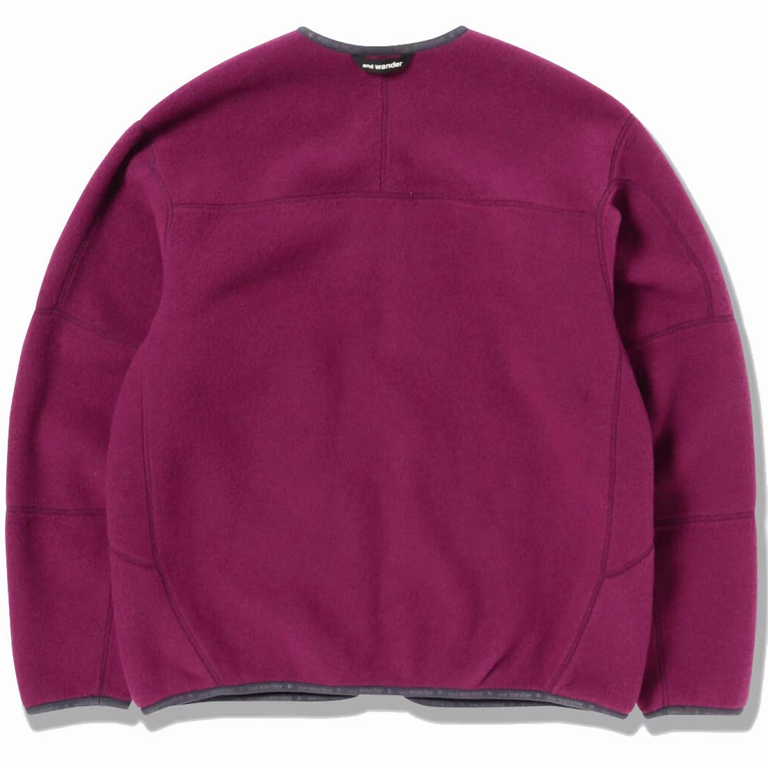 Special Offer Inside And Wander Womens Wool Fleece Cardigan Purple