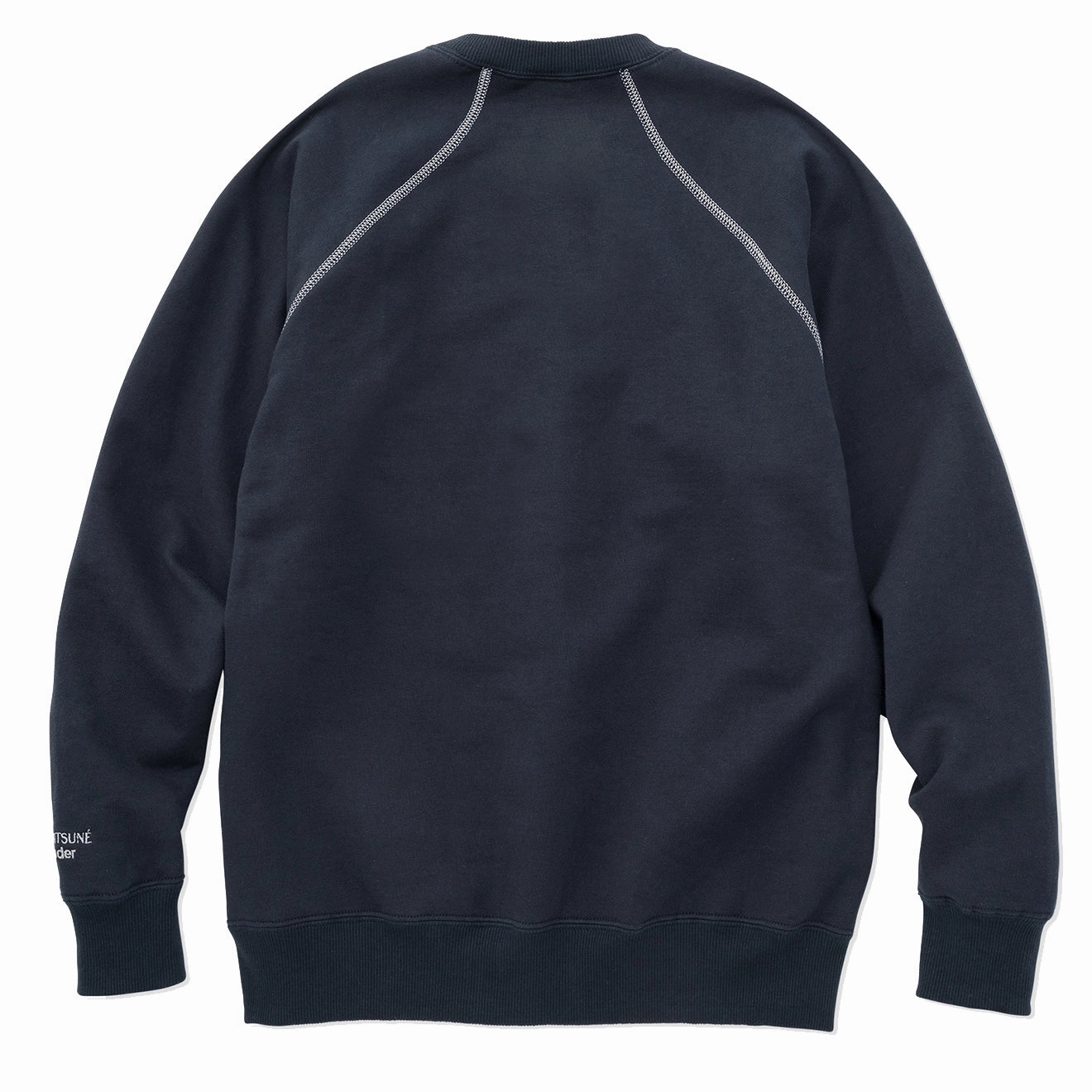 Instant Discount And Wander X Maison Kitsune Cotton Sweatshirt Navy