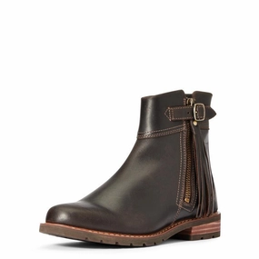 Shop Hot Picks Ariat Abbey Waterproof Ladies Tassel Ankle Boot - Mocha