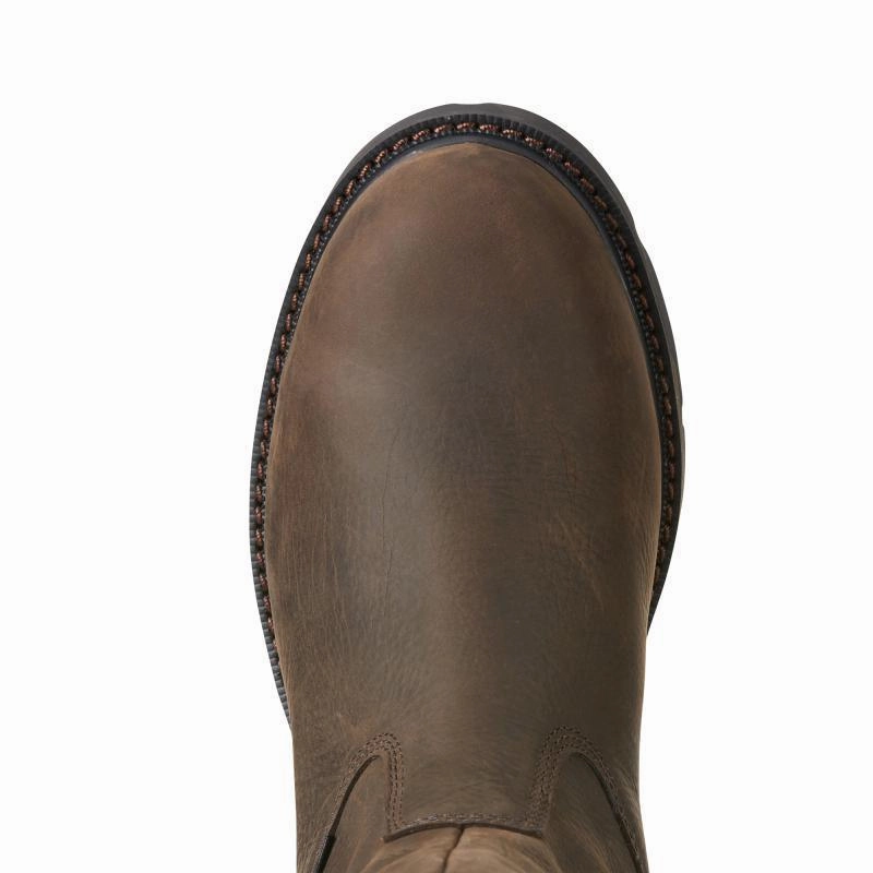 Ariat Groundbreaker Pull On H2O Waterproof Mens Boot - Dark Brown Shop Smart Save Shop Today Save