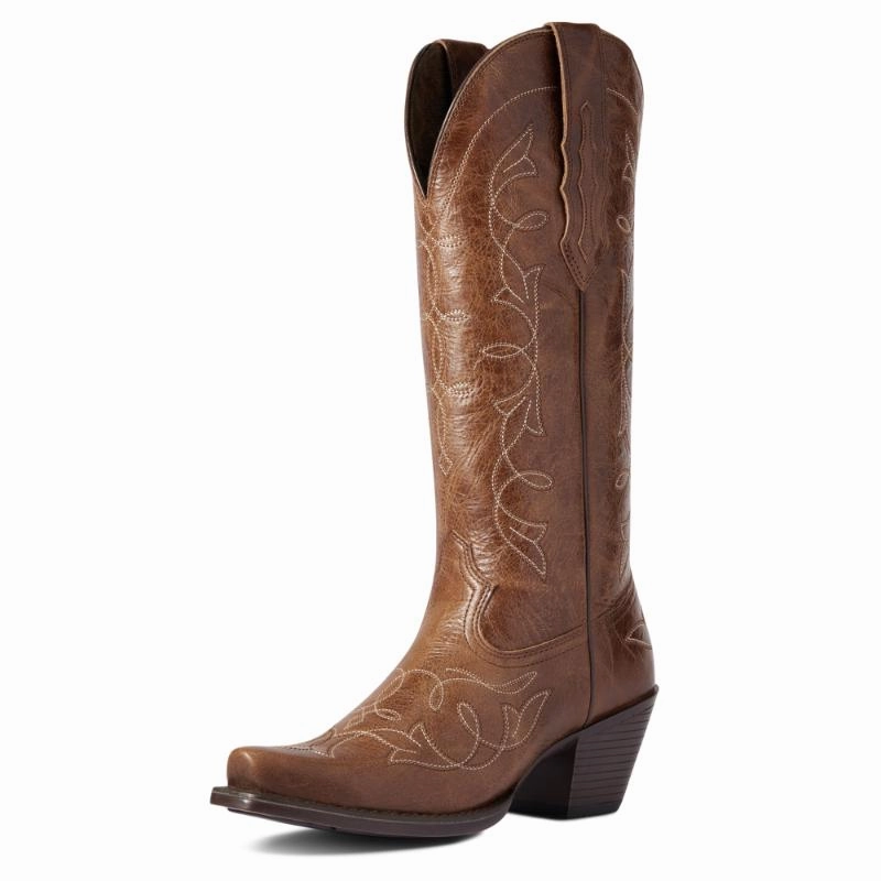 Ariat Heritage D Toe Stretchfit Ladies Boot - Dark Tan Limited Time Steal Flash Deal Alert
