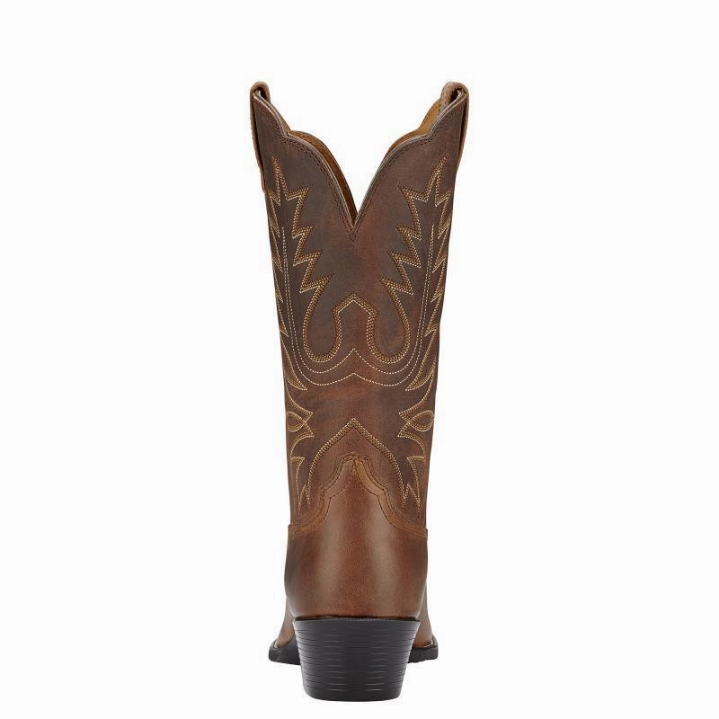 Limited Offer Alert Dont Wait Save Ariat Heritage Western R Toe Ladies Boot - Distressed Brown