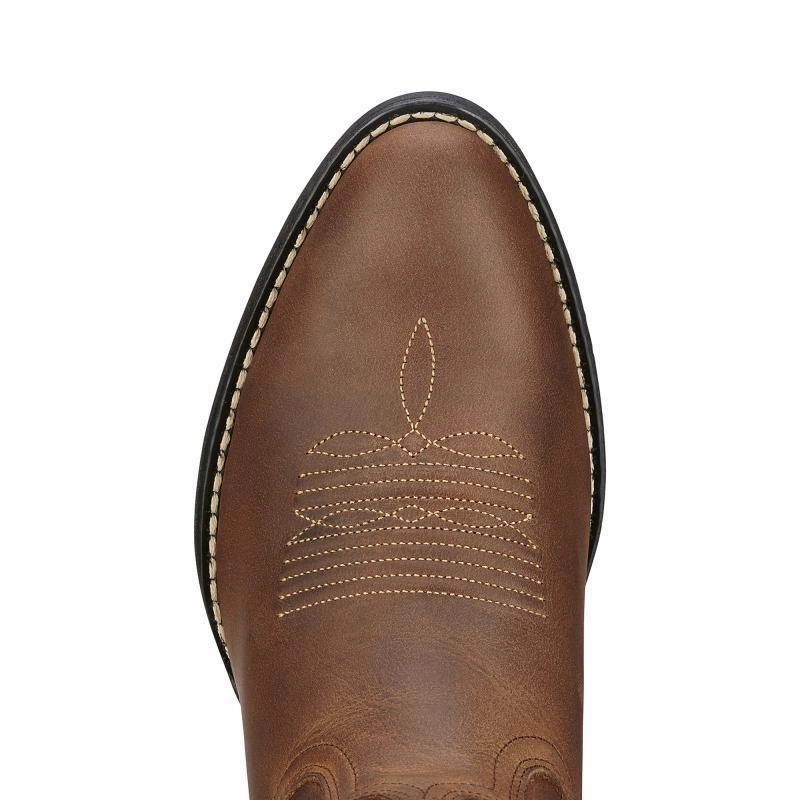 Ariat Heritage Western R Toe Ladies Boot - Distressed Brown Shop Grab Now Todays Trending Deals