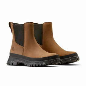 Clearance Alert Now Ariat Moresby Twin Waterproof Ladies Boot - Oily Distressed Brown