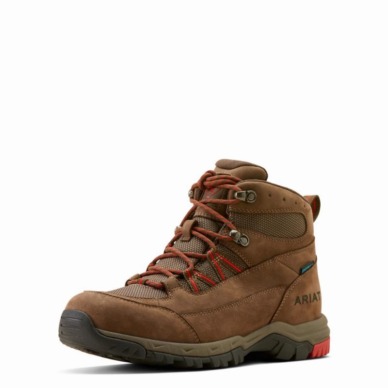 Instant Savings Inside Mega Online Discount Ariat Skyline Summit H2O Mens Waterproof Boot - Bitter Brown/Red