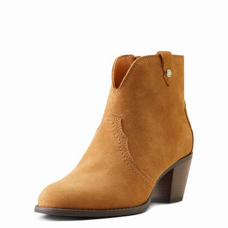 Last Chance Steal Ariat Tilbury Ladies Ankle Boot - Carmel Suede