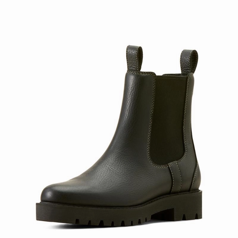 Ariat Wexford Lug Mid Waterproof Ladies Boot - Jet Black Price Slash Today Limited Stock Hot Deal