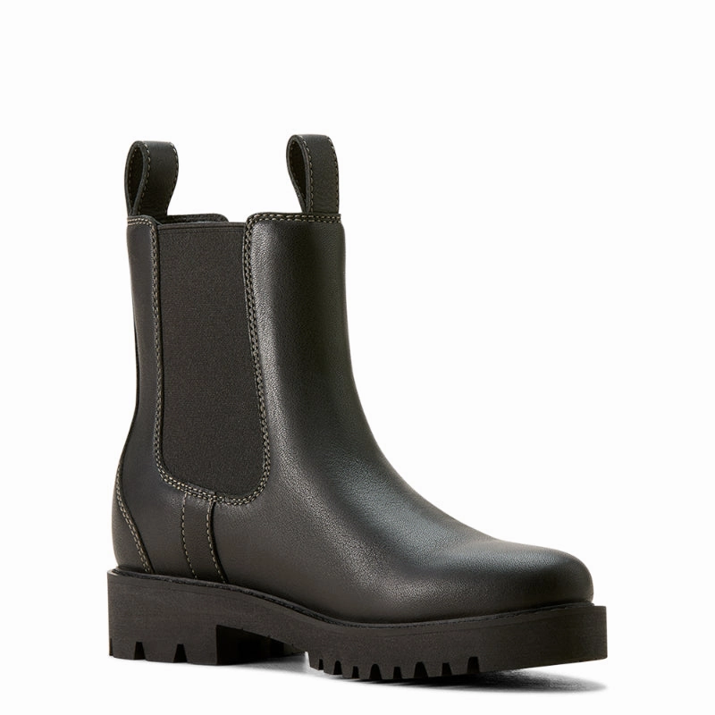 Ariat Wexford Lug Mid Waterproof Ladies Boot - Jet Black Clearance Blowout Limited Time Offer