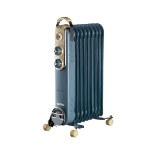 ARIETE Vintage Radiator 11 Fins, 2500 Watts, Blue