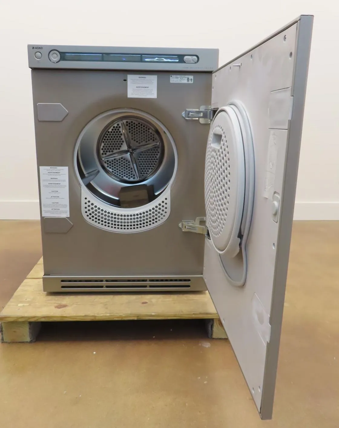 Asko Line Series Style T794FI 24 Inch Fully Integrated Vented Electric Dryer