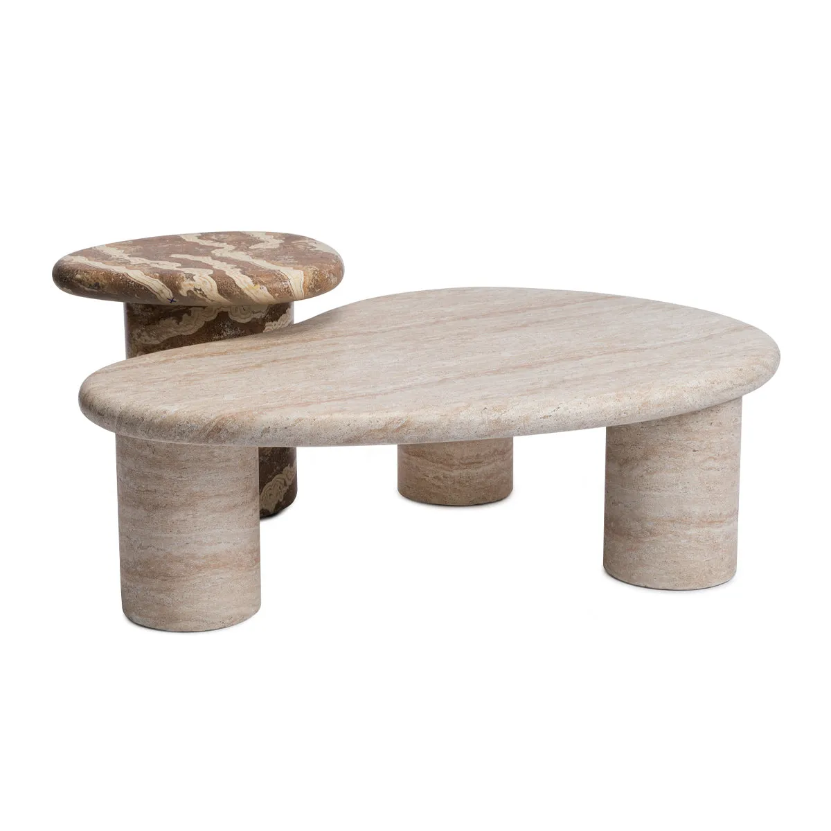 Azzurra Side Table (Tiger Onyx Finish)