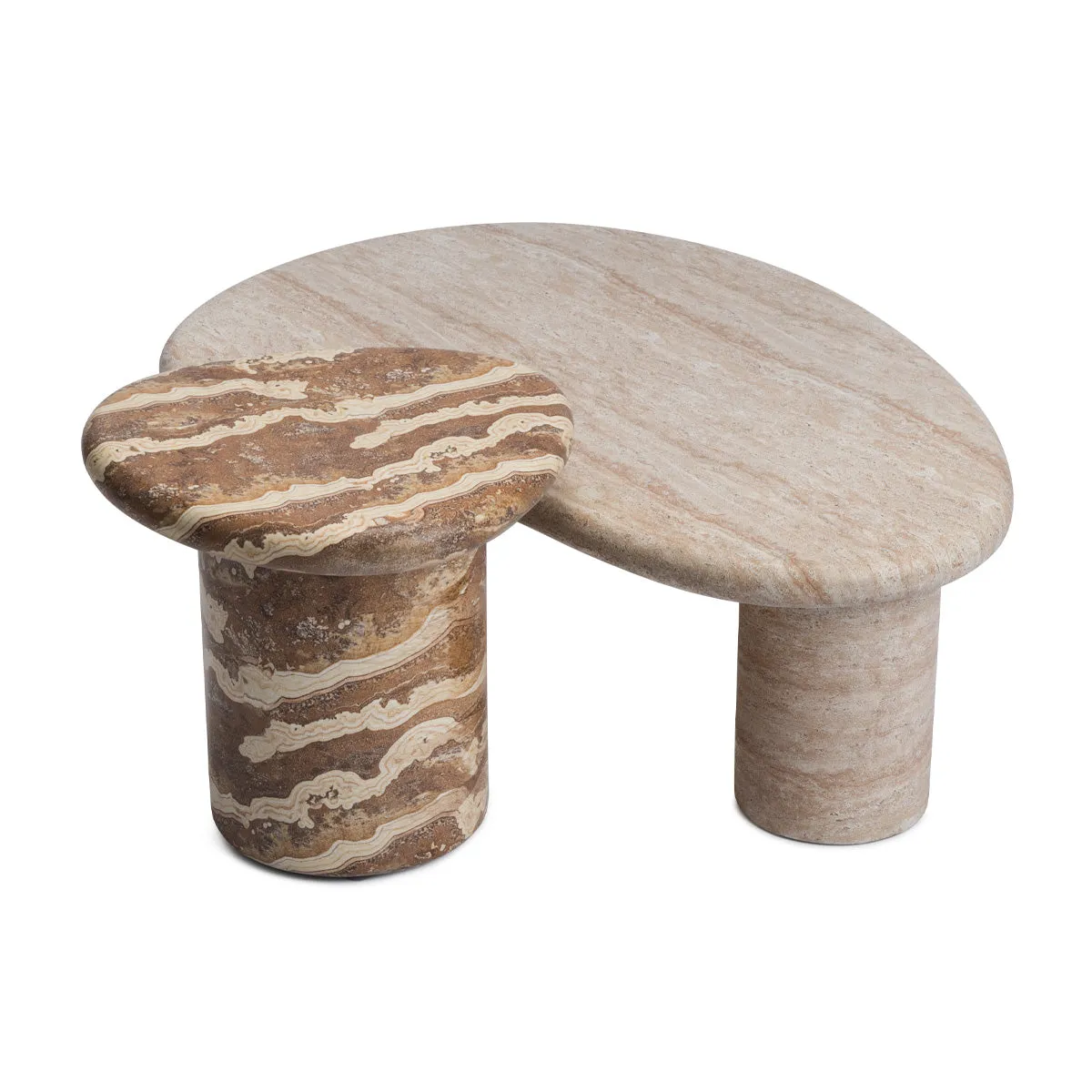 Azzurra Side Table (Tiger Onyx Finish)
