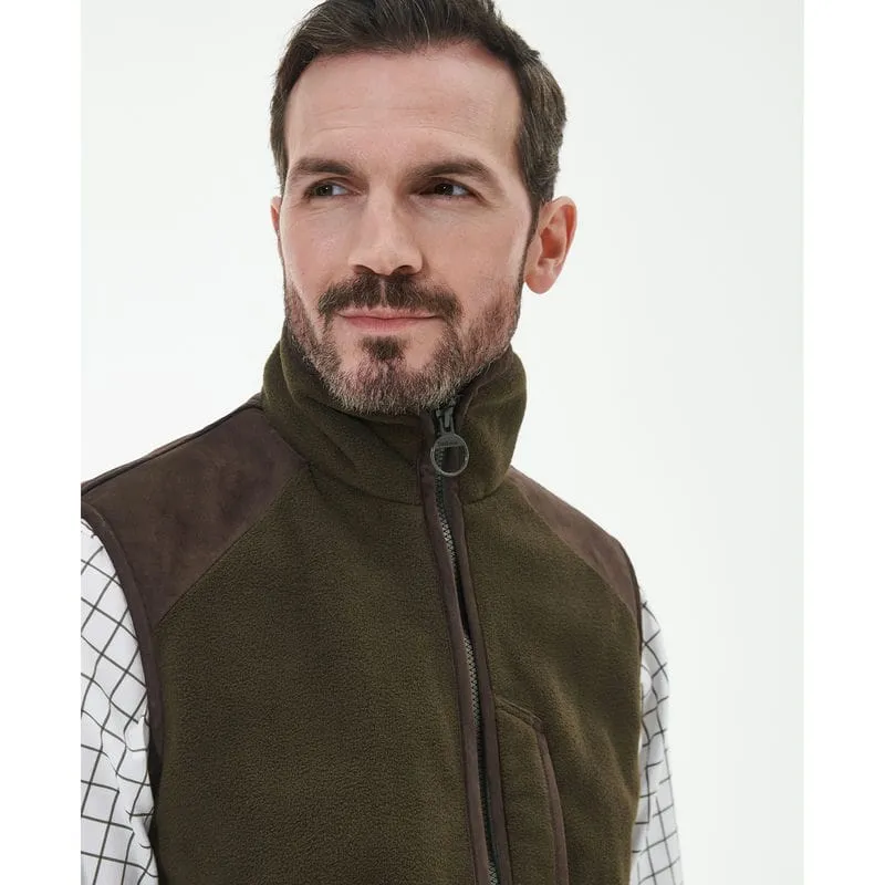 Shop Grab Savings MustHave Deals Barbour Active Mens Fleece Gilet - Olive