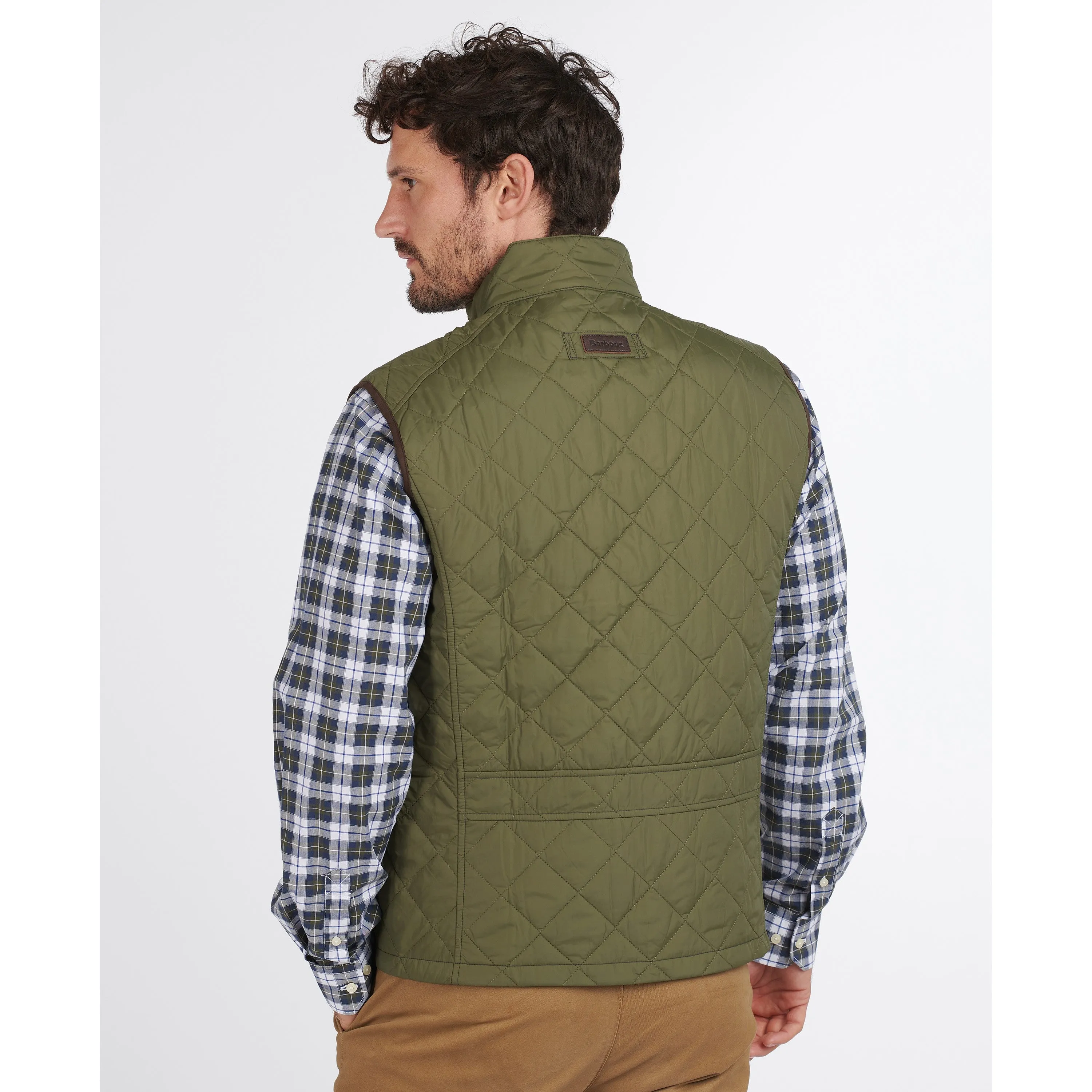 Barbour Explorer Mens Quilt Gilet - Mid Olive Limited Stock Offer