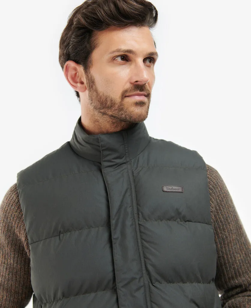 Grab Your Savings Big Sale Today Barbour Fontwell Mens Quilted Gilet - Olive