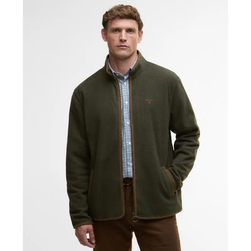Barbour Harwood Mens Full Zip Fleece Jacket - Olive Sweet Deal Today