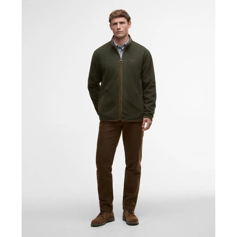Barbour Harwood Mens Full Zip Fleece Jacket - Olive Special Online Offer