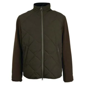 Limited Time Sale Dont Miss This Offer Barbour Hybrid Mens Fleece Jacket - Olive