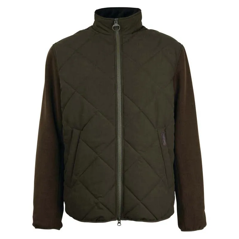 Limited Time Sale Dont Miss This Offer Barbour Hybrid Mens Fleece Jacket - Olive