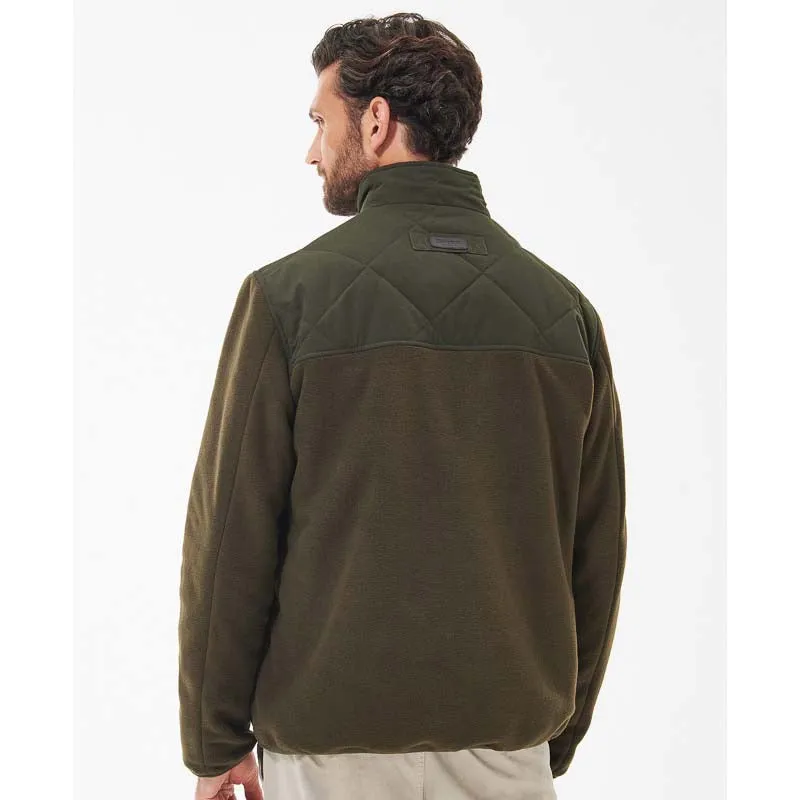 Big Sale Today Barbour Hybrid Mens Fleece Jacket - Olive