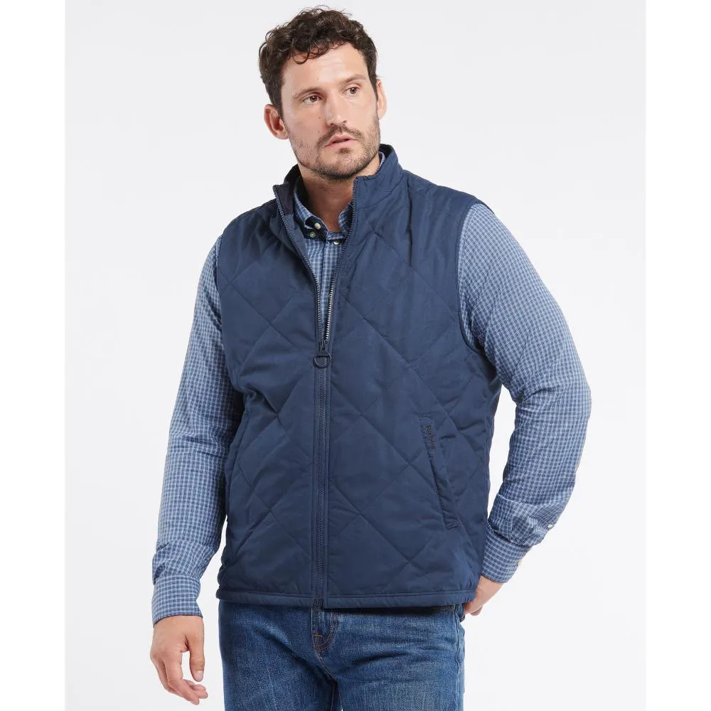 Clearance Event Alert Barbour Kurt Mens Quilted Gilet - Navy