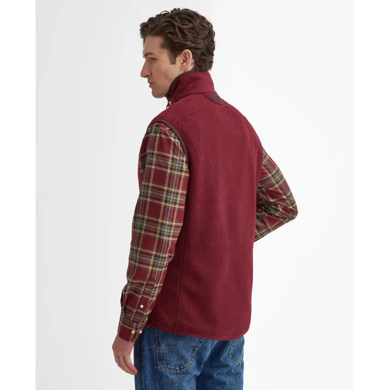 Limited Edition Offer Online Exclusive Offer Barbour Langdale Mens Fleece Gilet - Port