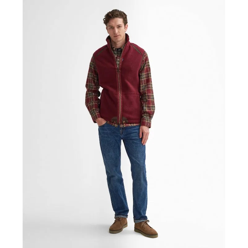 Online Exclusive Deal Barbour Langdale Mens Fleece Gilet - Port