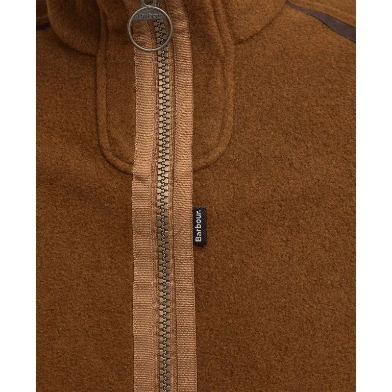 Grab the Deal Now Save Today Event Barbour Langdale Mens Fleece Gilet - Rust Brown