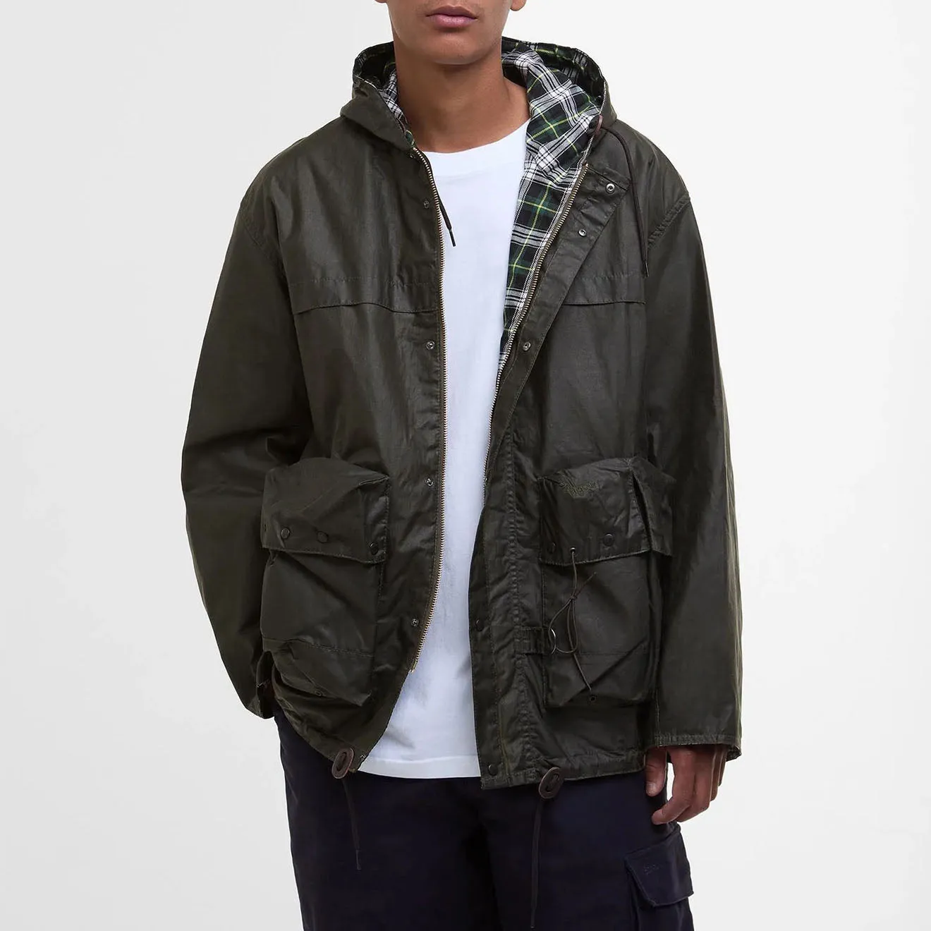Big Sale Today Barbour Modified Durham Wax Jacket Archive Olive