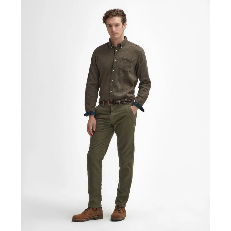 Trending Offer Today MustHave Clearance Barbour Moleskin Tailored Fit Mens Trousers - Dark Olive