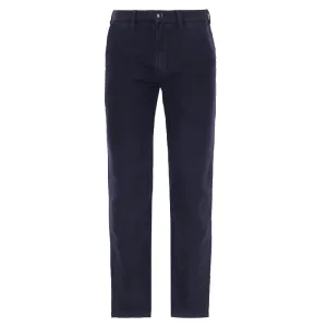 Hot Deal Alert Weekend Specials Barbour Moleskin Tailored Fit Mens Trousers - Navy