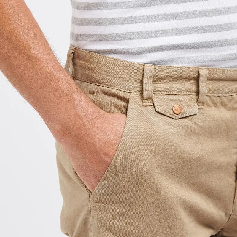 Weekend Sale Special Barbour Neuston Twill Mens Shorts - Stone