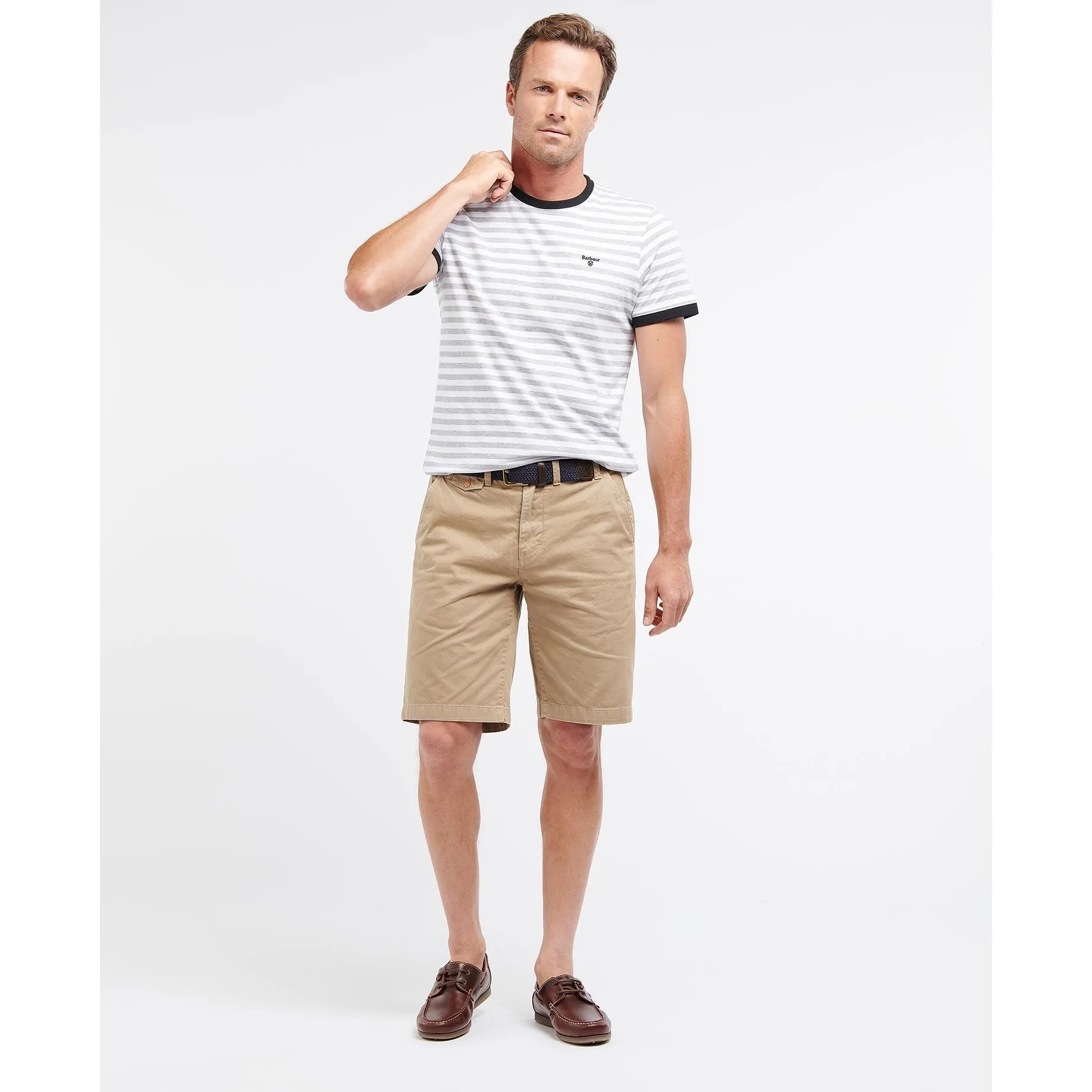 Deal Frenzy Today Best Deal Today Barbour Neuston Twill Mens Shorts - Stone