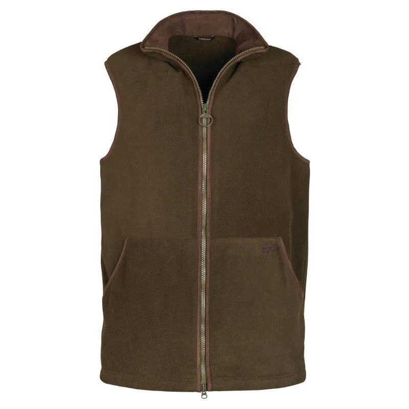 Barbour Oakmoor Mens Fleece Gilet - Olive Last Chance Offer