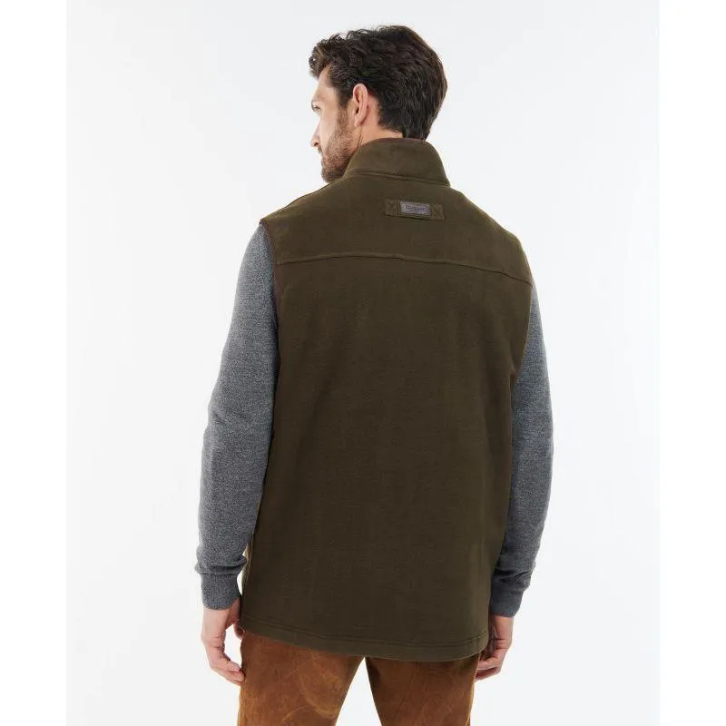 Barbour Oakmoor Mens Fleece Gilet - Olive Price Drop Frenzy Shop Todays Picks