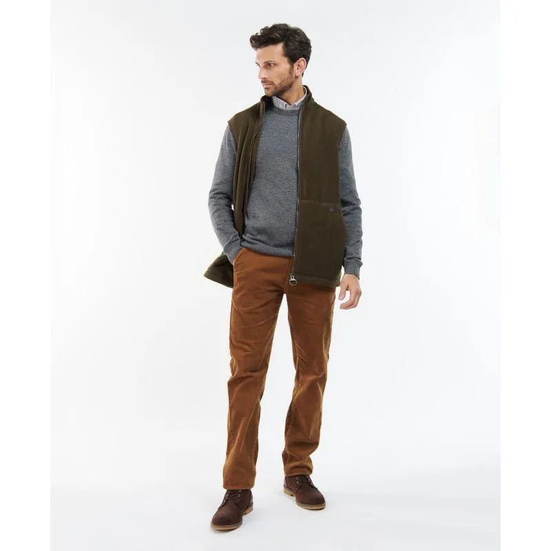 Barbour Oakmoor Mens Fleece Gilet - Olive Daily Deal Frenzy