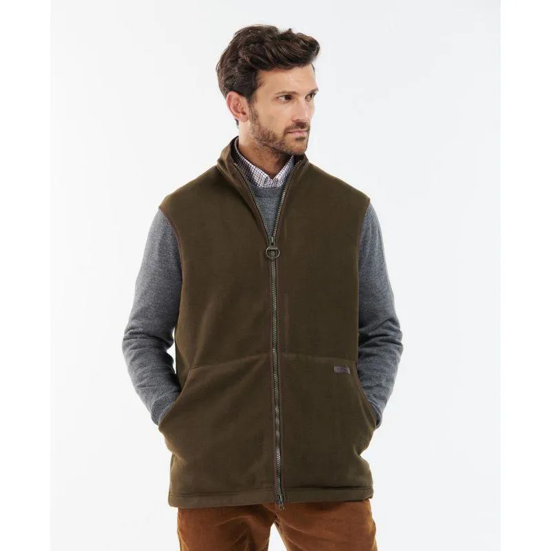 Barbour Oakmoor Mens Fleece Gilet - Olive Grab Todays Deal