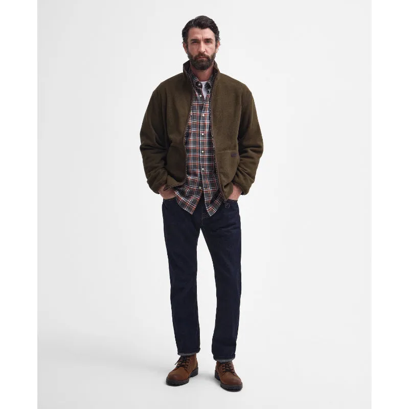 Hot Pick of the Day Special Online Offer Barbour Oakmoor Mens Fleece Jacket - Olive
