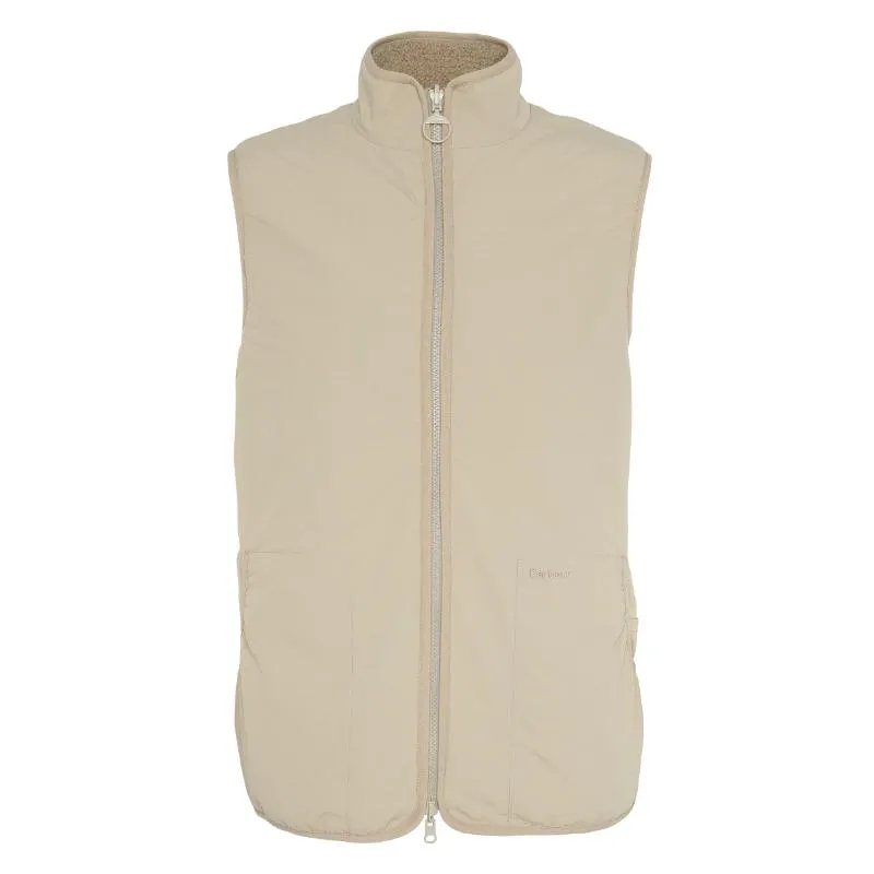 Clearance Steal Today Barbour Reversible Fleece Mens Gilet - Concrete