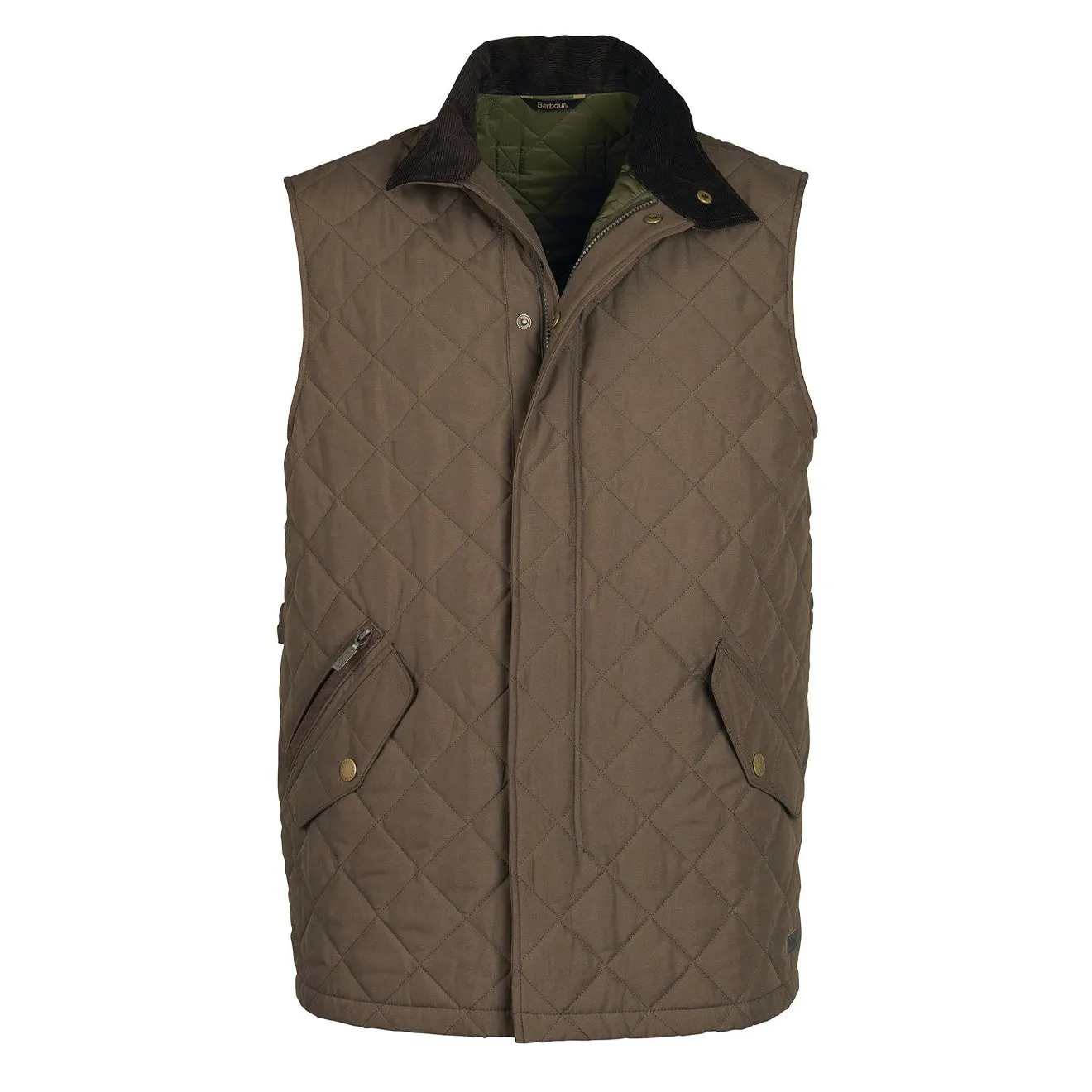 Barbour Shoveler Gilet Dark Olive Mega Discount Event Save Big Today