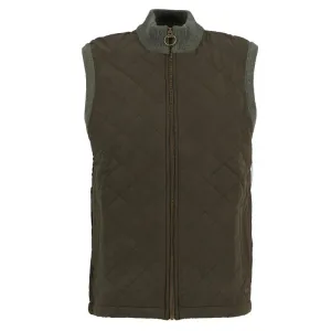 Trending Savings Now Barbour Shoveler Mens Knitted Gilet - Olive