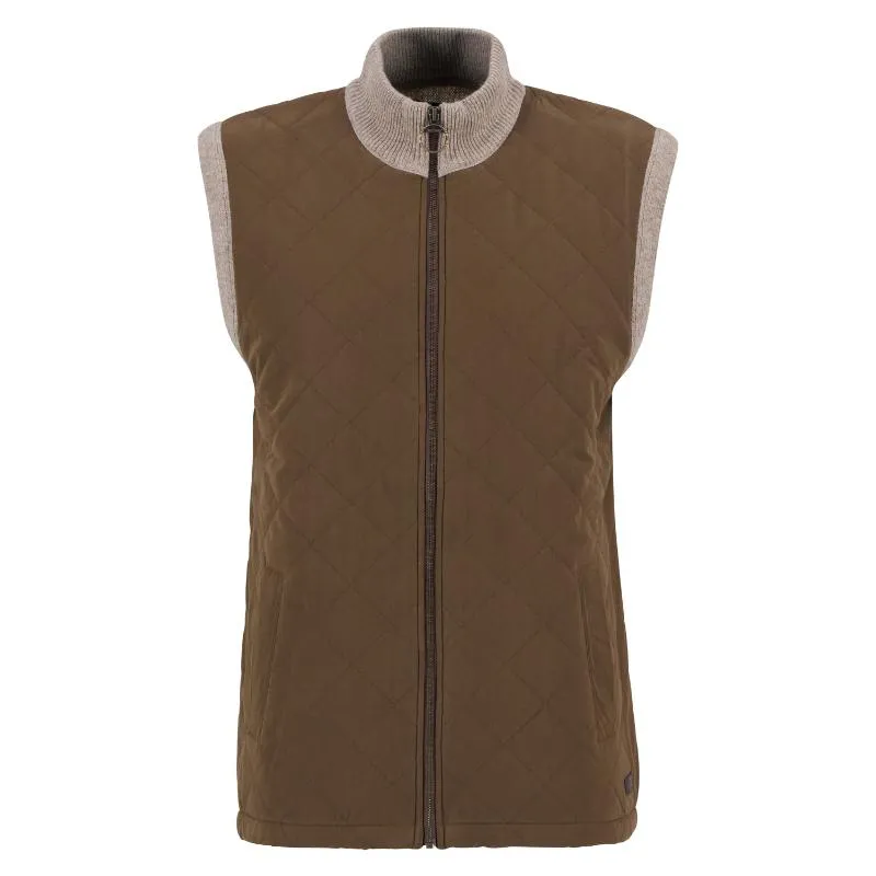 Shop the Best Deals Barbour Shoveler Mens Knitted Gilet - Stone